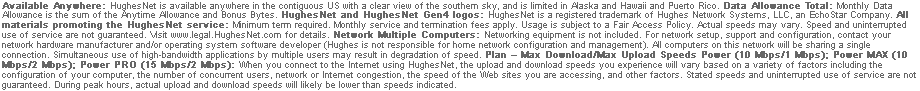 HughesNet Satellite Internet Terms of Service