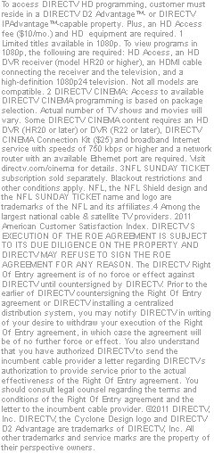 DIRECTV Terms